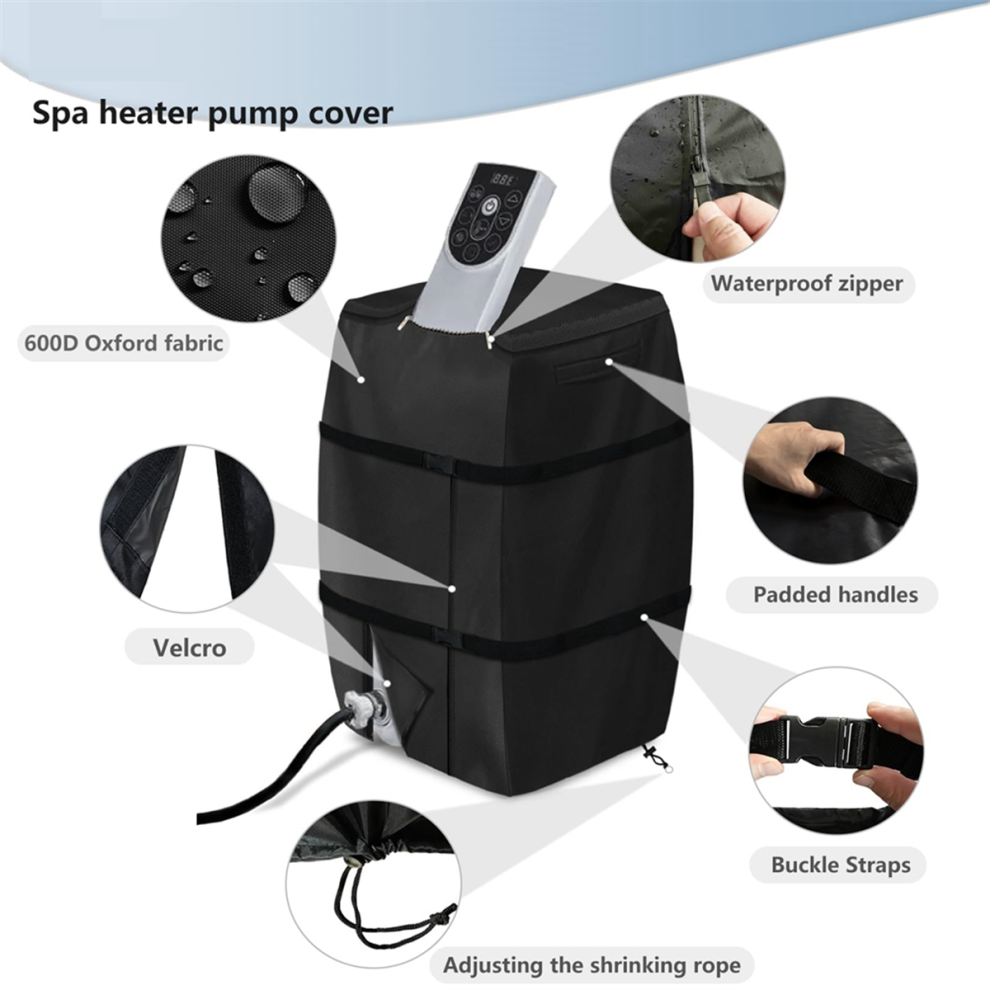 Waterproof Hot Tub Insulated Pump Cover for Multiple