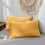 Imperial Rooms (Ochre, Plain Pillow Case Only) Luxury Fitted Sheet Single Double King Bed Sheets 3