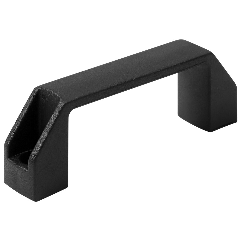 Black 90 mm 8.9 cm hole spacing plastic cabinet drawer pull handle-image-OPC-PF98VMH-NEW
