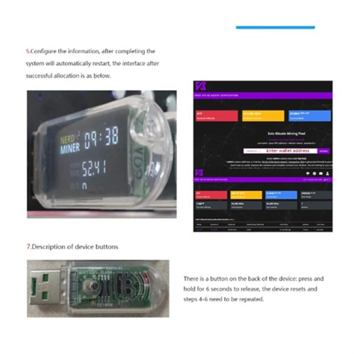 3pcs v3 btc miner silent miner machine usb LV03 74KH/S 2
