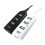 4-Port USB Hub Adapter for Laptop Receiver Computer Accessories Black 4