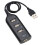 4-Port USB Hub Adapter for Laptop Receiver Computer Accessories Black 1