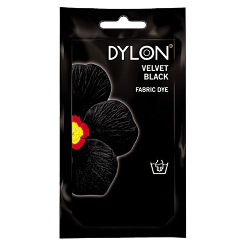 Dylon Dylon Fabric Dye Satchet 50g Intensive Black.