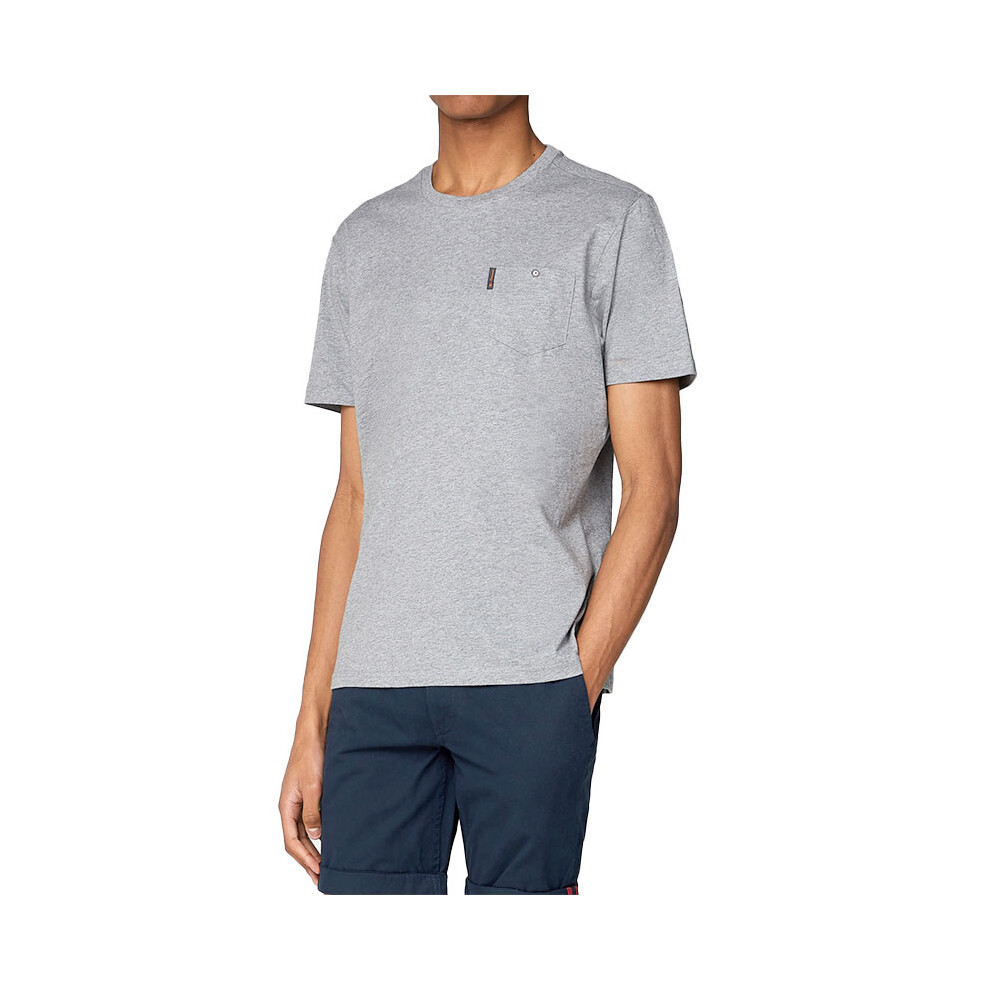 (Grey, XS) BEN SHERMAN Mens T Shirt Plain Casual Summer Tee