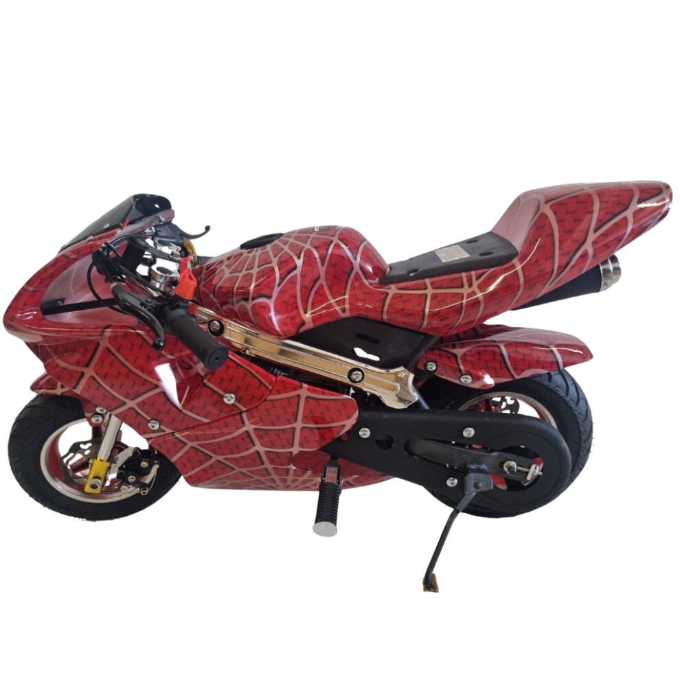 Mini Pocket Motorcycle Spider Dirt Bike Sports Moto Racer Petrol 49Cc 722047423276