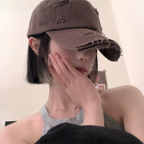 Soft Womens Versatile Cotton Baseball Cap Asymmetrical Design With Sun Protection on OnBuy