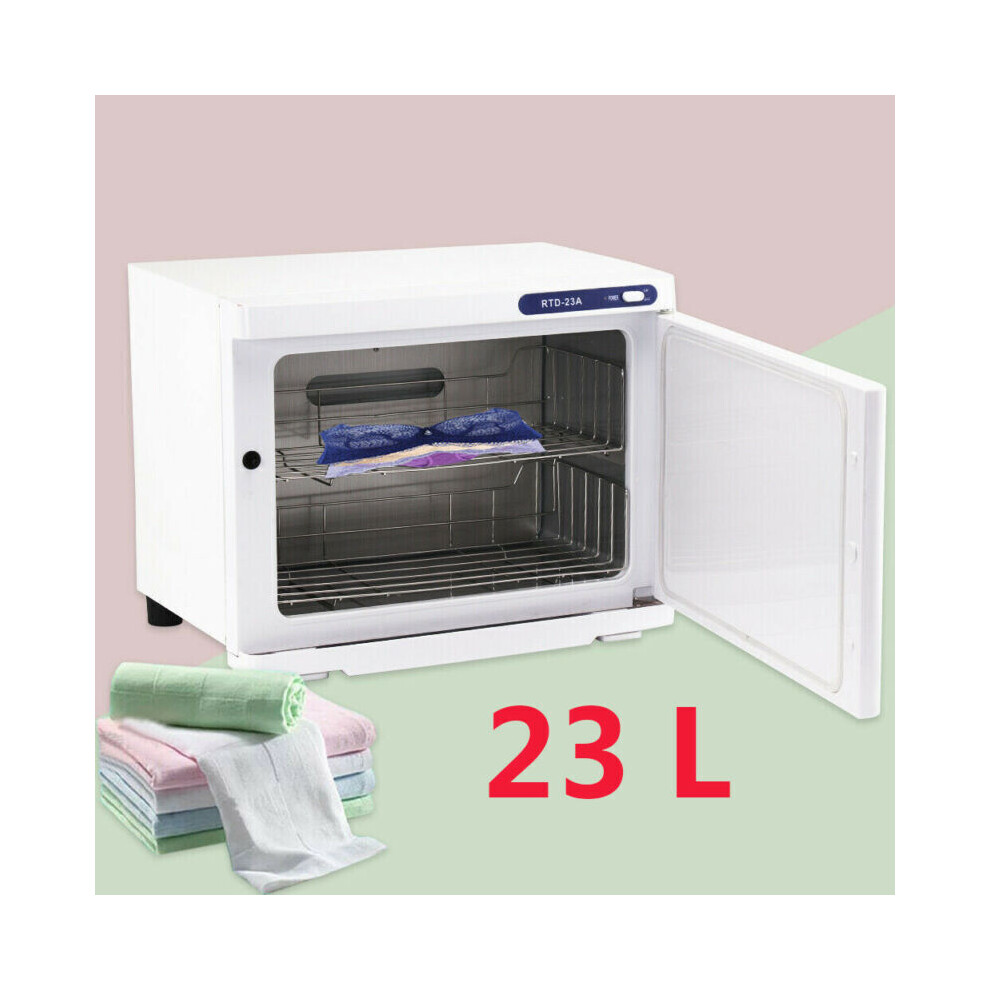 23L UV Hot Towel Warmer Cabinet Facial Sterilizer Disinfection Beauty