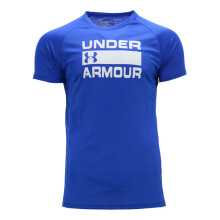 (Blue (Letters), S) UNDER ARMOUR Dri-Fit Mens T Shirts Quick Dry Sport