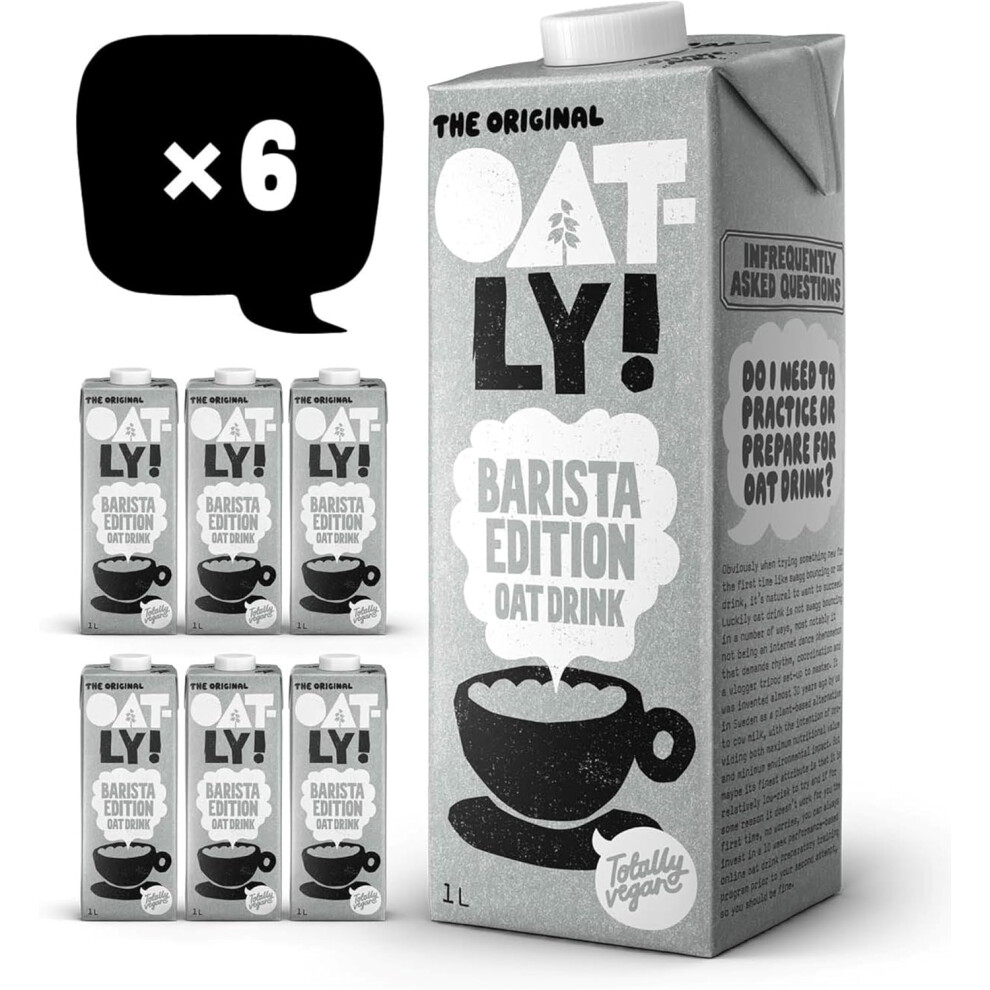 Oatly Barista Oat Drink Long Life 6X1litre