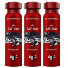 X3 Old Spice Nightpanther Deodorant Body Spray Men Long Lasting Fragrance 150ml