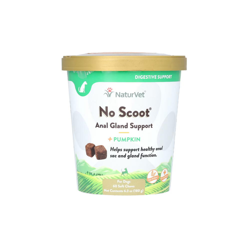 NaturVet, No Scoot for Dogs, Plus Pumpkin, 60 Soft Chews, 180g