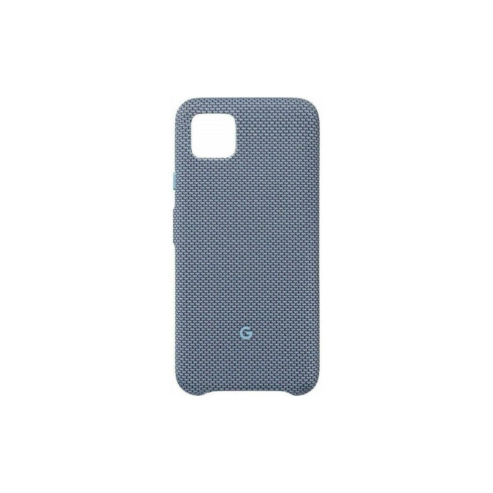 Genuine / Official Google Pixel 4 XL Fabric Back Case Cover Blue