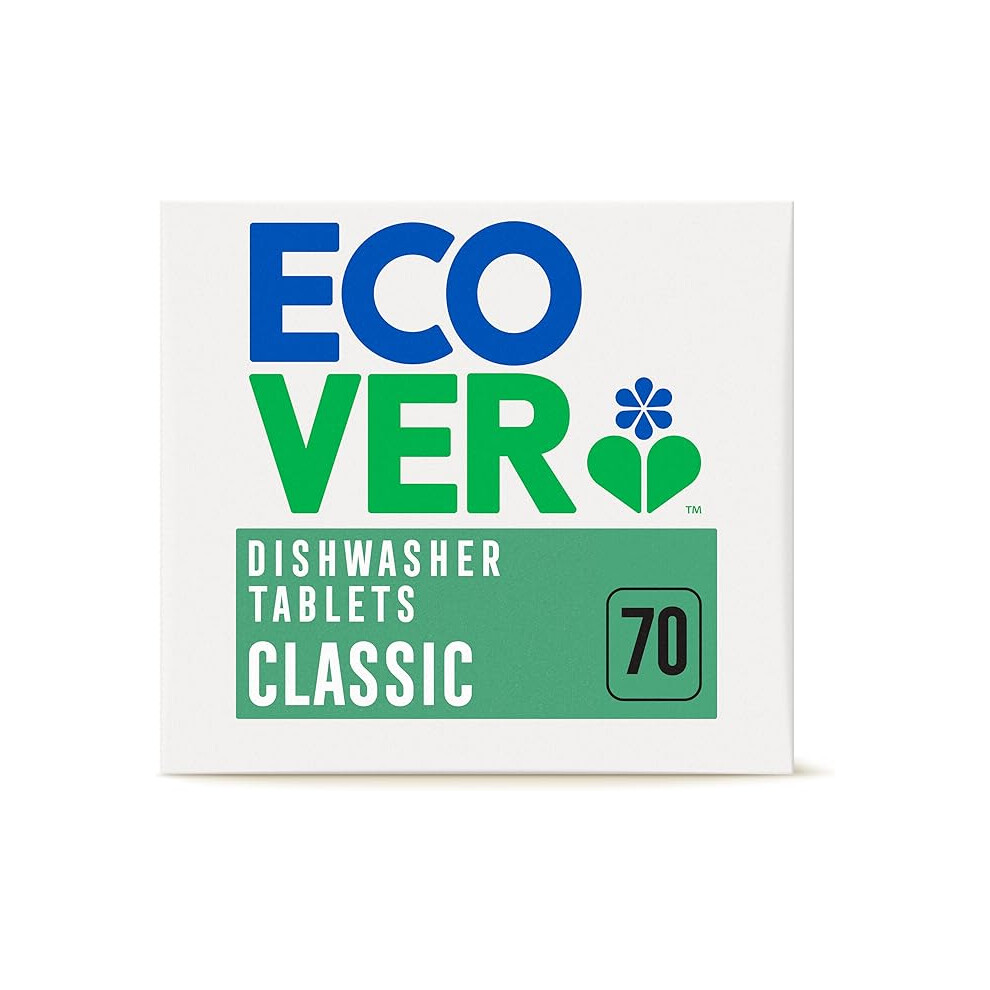 Ecover Classic Dishwasher Tablets, Lemon & Lime, 70 Tablets, 0.5KG