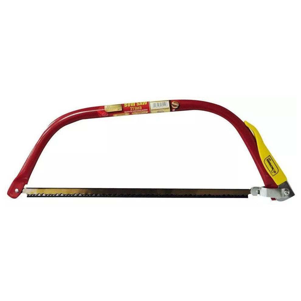 Kingfisher Deluxe 21" Bow Saw with Comfy Grip Handle Strong Rigid Steel Frame