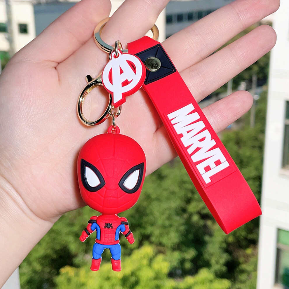 (Marvel SpiderMan) Avengers Keychain Collection Cute And Unique Silicone Gifts