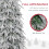 Homcom HOMCOM 6ft Flocked Pencil Christmas Tree with Auto Open, Steel Base 2