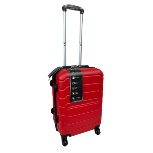 (Red, Small) Hampton & Stewart Suitcase Hardshell Lugguage