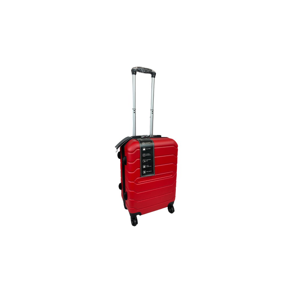 (Red, Small) Hampton & Stewart Suitcase Hardshell Lugguage