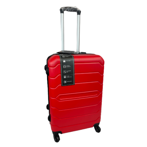 (Red, Medium) Hampton & Stewart Suitcase Hardshell Lugguage