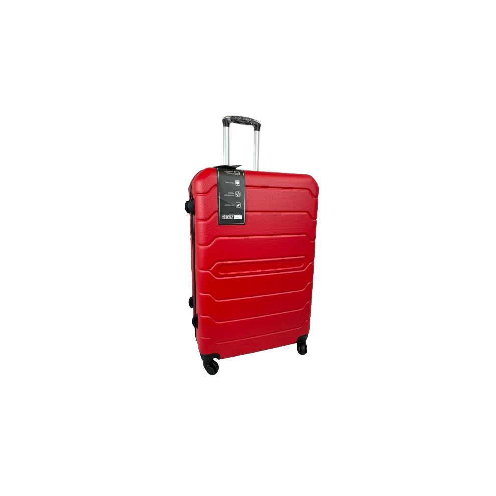 (Red, Large) Hampton & Stewart Suitcase Hardshell Lugguage