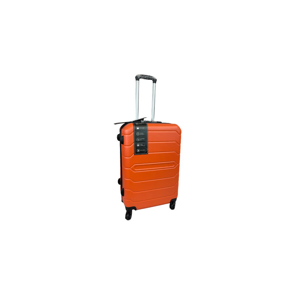 (Orange, Medium) Hampton & Stewart Suitcase Hardshell Lugguage-image-OPC-PF999MQ-NEW