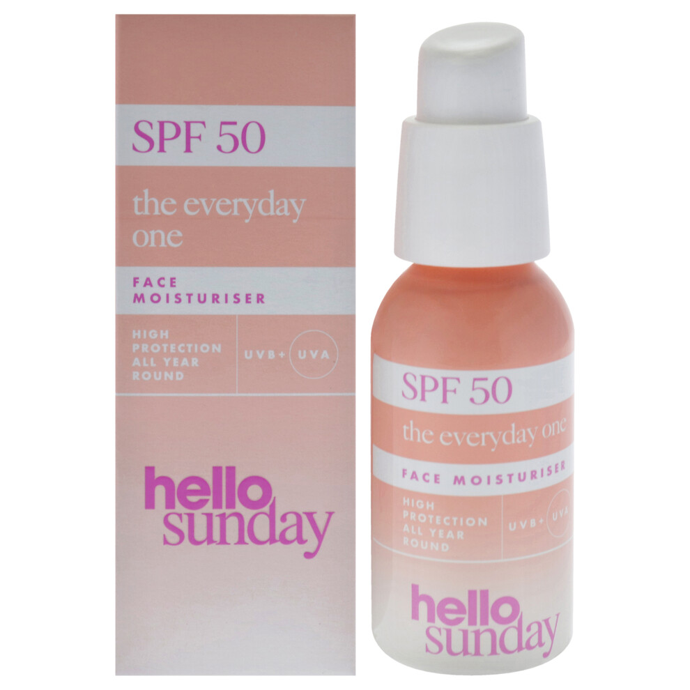 The Everyday One Face Moisturizer SPF 50 by Hello Sunday for Unisex - 1.7 oz Moisturizer