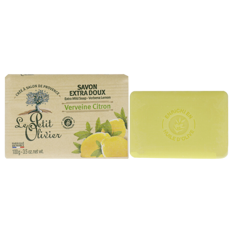 Le Petit Olivier Extra Mild Soap - Verbena And Lemon By For Unisex - 3.5 Oz Soap