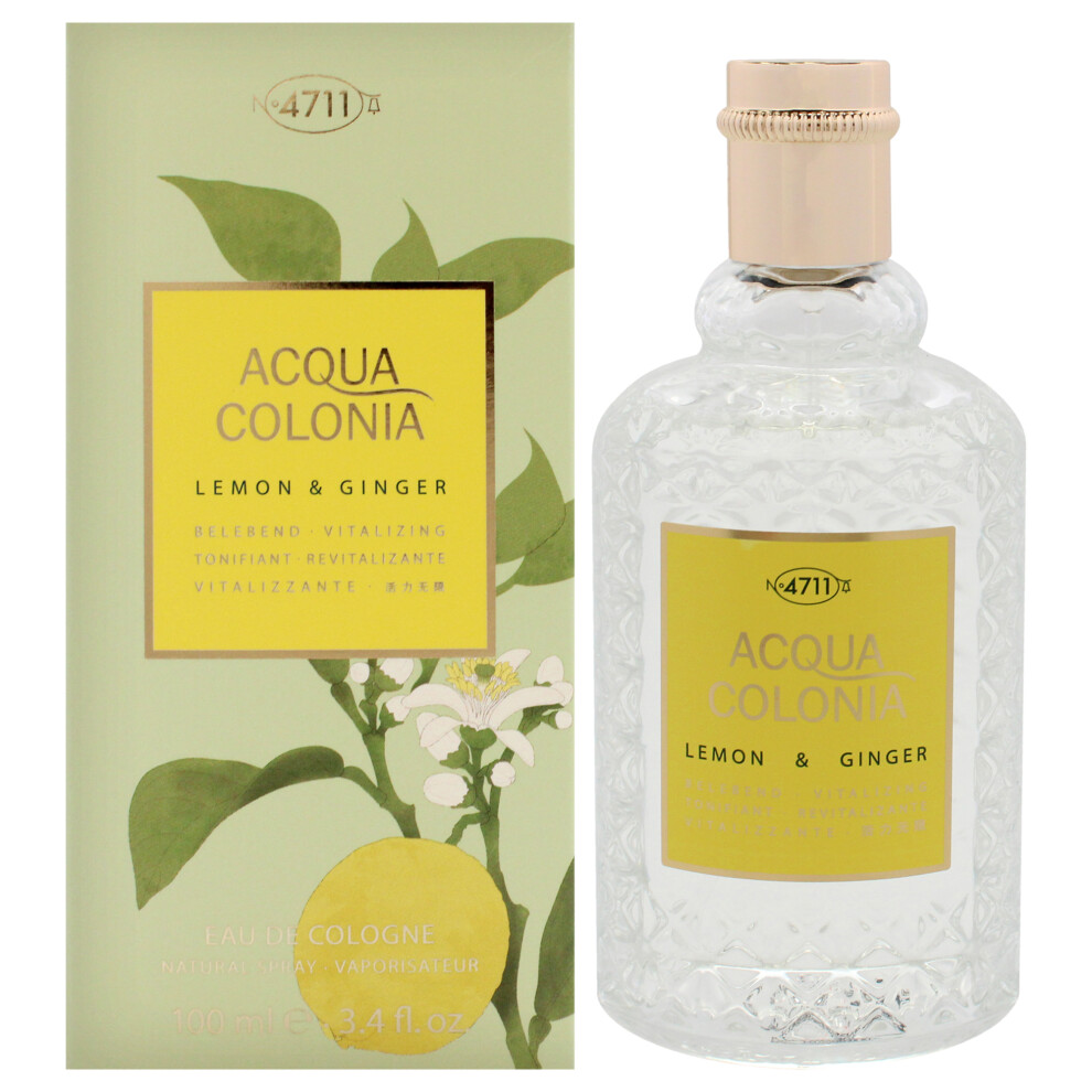 Muelhens 4711 Acqua Colonia Lemon And Ginger By For Unisex - 3.4 Oz Edc Spray