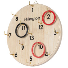Hook Ring Toss Game - Wooden Board for Indoor & Outdoor Use