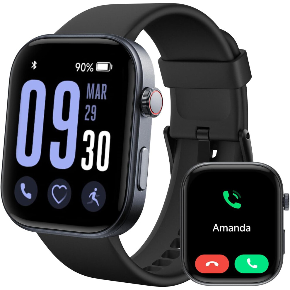 Chronus Chronus Large Amoled Smartwatch - 1.99", Ai Voice, Bluetooth Call, 105 Sports Modes, Black 6976919917545