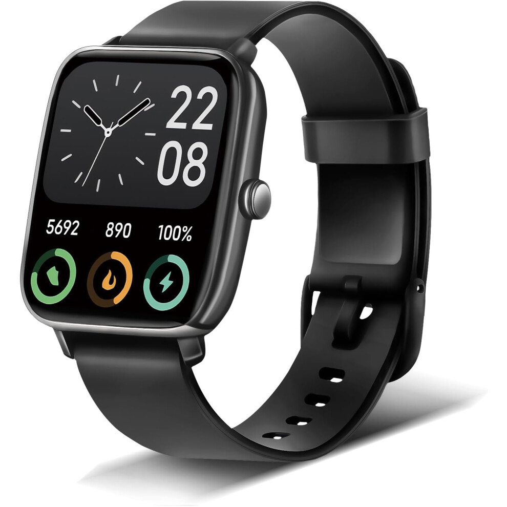 Chronus Chronus Smart Watch - Bluetooth Call, Alexa, 1.8" Hd, Heart Rate, Spo2, Black 6976919917507
