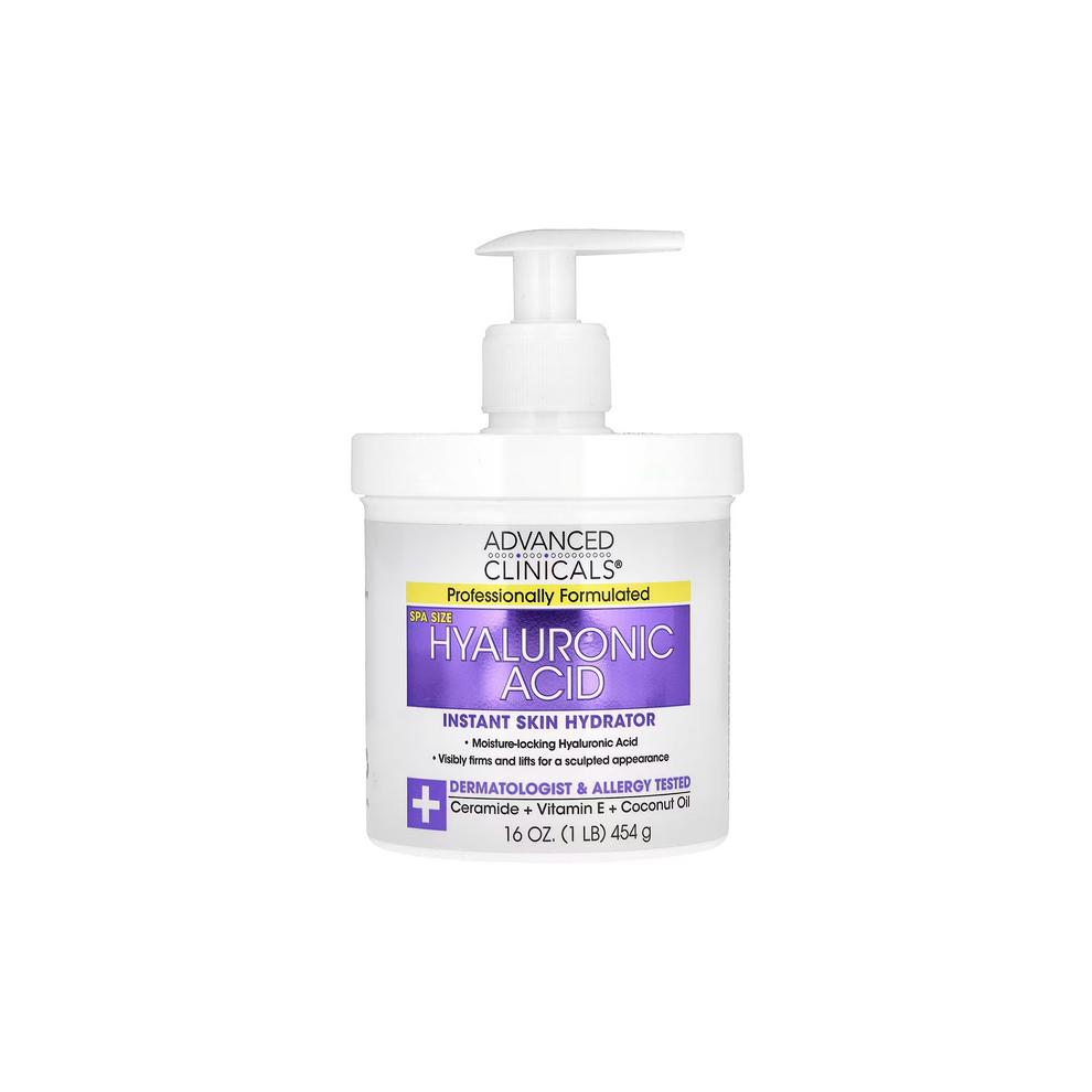 Advanced Clinicals, Hyaluronic Acid, Instant Skin Hydrator, 454g