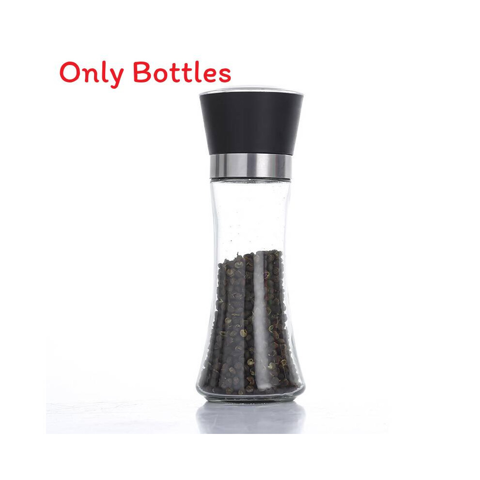 (, 200Ml) Steel Stainless Pepper Grinder Household Kitchen Seasoning Grinding Bottles Black