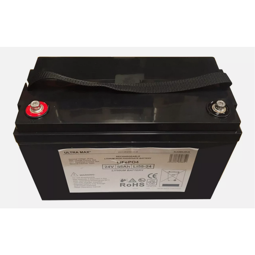 Ultramax  24v 55Ah Lithium Battery, Marine. Golf, Boat