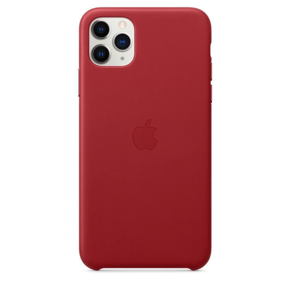 Official Apple iPhone 11 Pro Max Case Leather Red