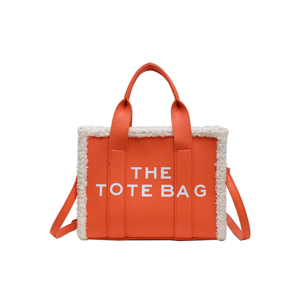 (Orange) 2024 New Trend Fashion Tote Tote Bag Niche Design Letter Shoulder Bag