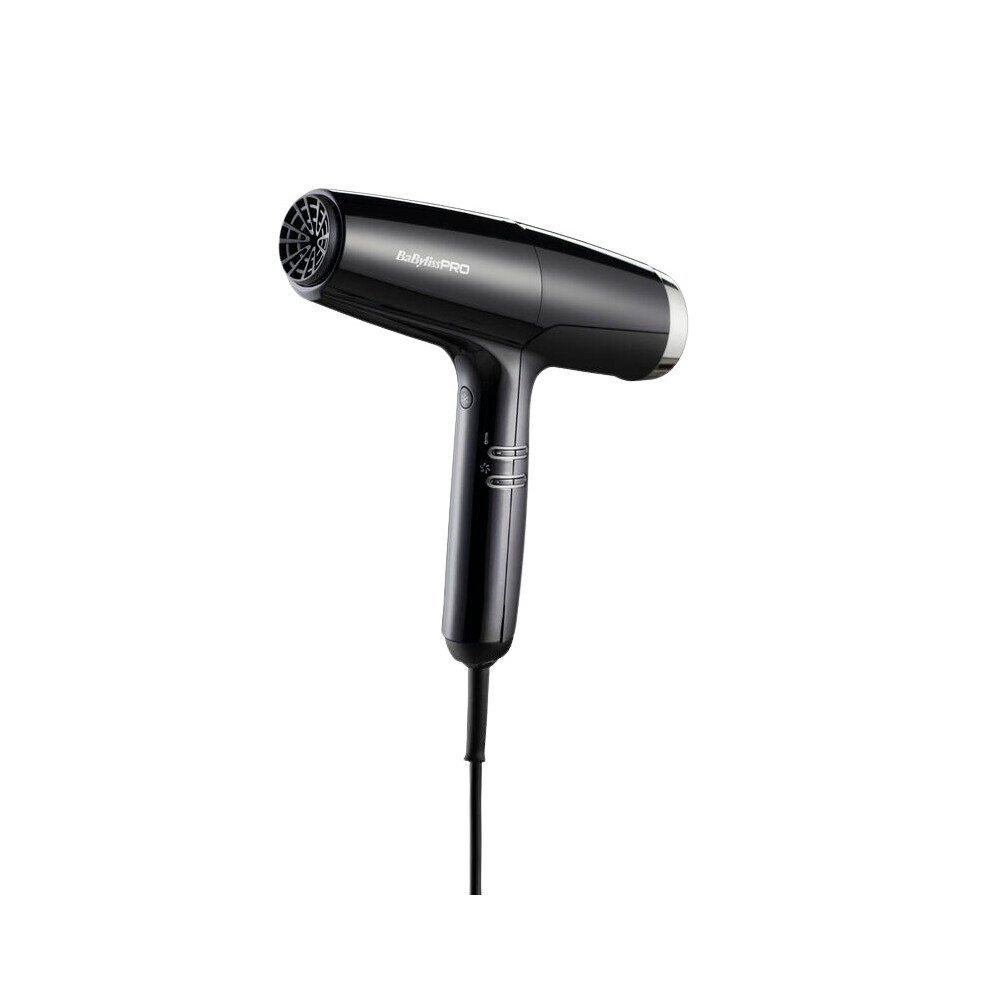 BaByliss Pro FALCO High Speed Dryer - Black & Silver