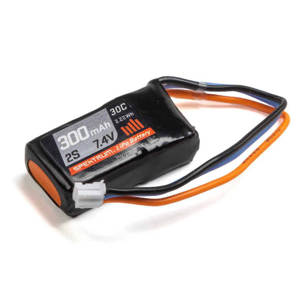 Spektrum 7.4V 300Mah 2S 30C Lipo Battery: Ph Spmx3002s30 605482153840