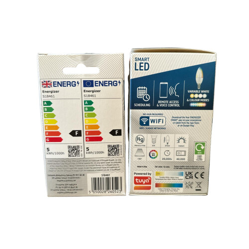 Energizer Energizer smart e14 candle, 4.8w 470lm  pack of 2 1
