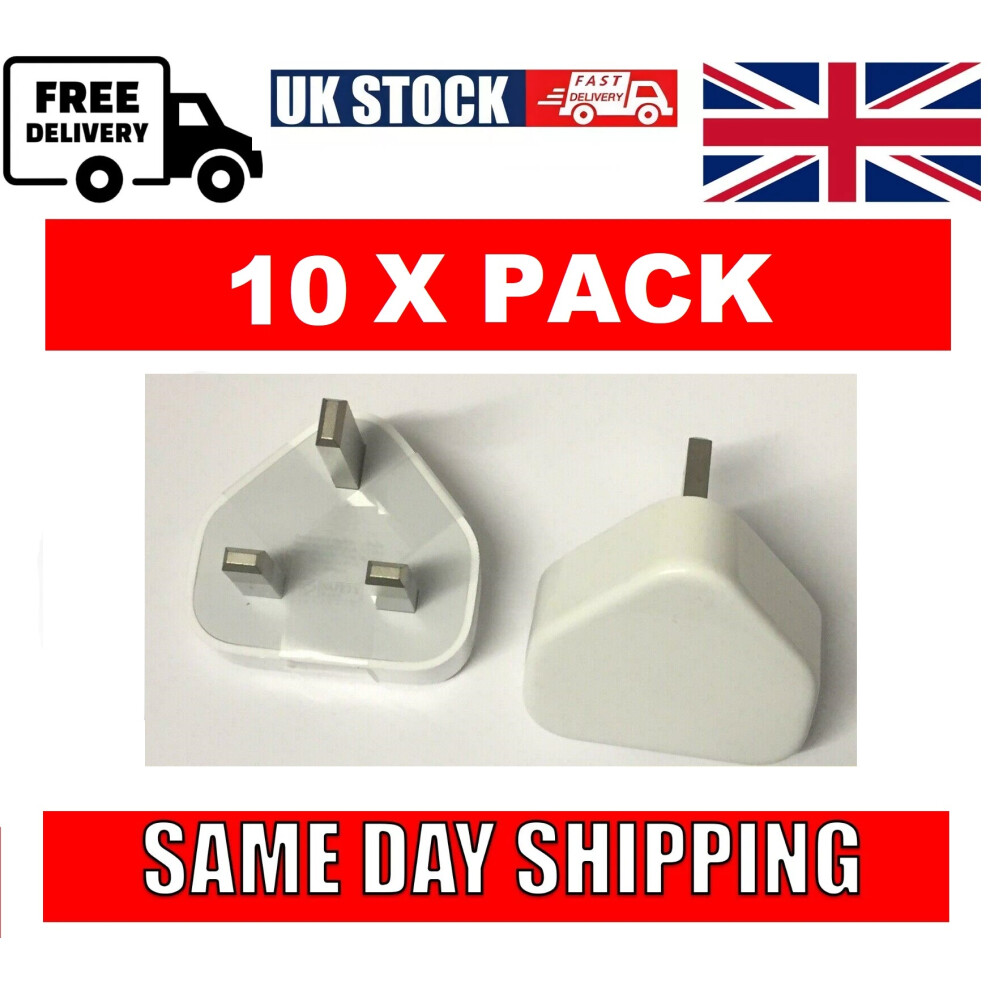 10 X Genuine Apple Wholesale Bulk Lot iPhone phones usb charger plugs-image-OPC-PF9B5VG-NEW
