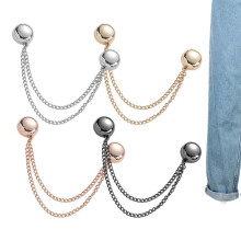 4Pcs/set Magnetic Clothing Clips Detachable Nail free Seam Seam free Leg Fixing Closure Buckle Magnet Brooch Boutonniere Pins