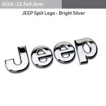 (silver) Jeep Car Metal Chrome Emblem Badge Decal Sticker Black or Silver 13.5cm