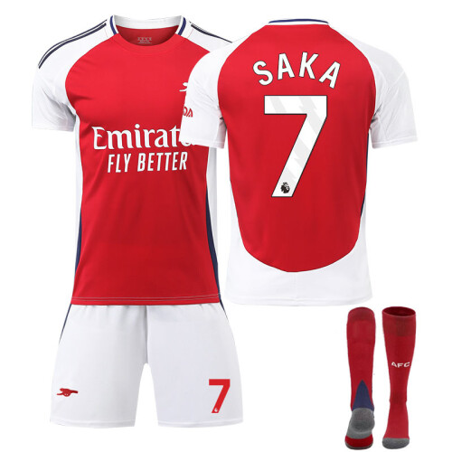 (22(120-130cm)) 2425 Arsenal home jersey Saka football uniform suit ...