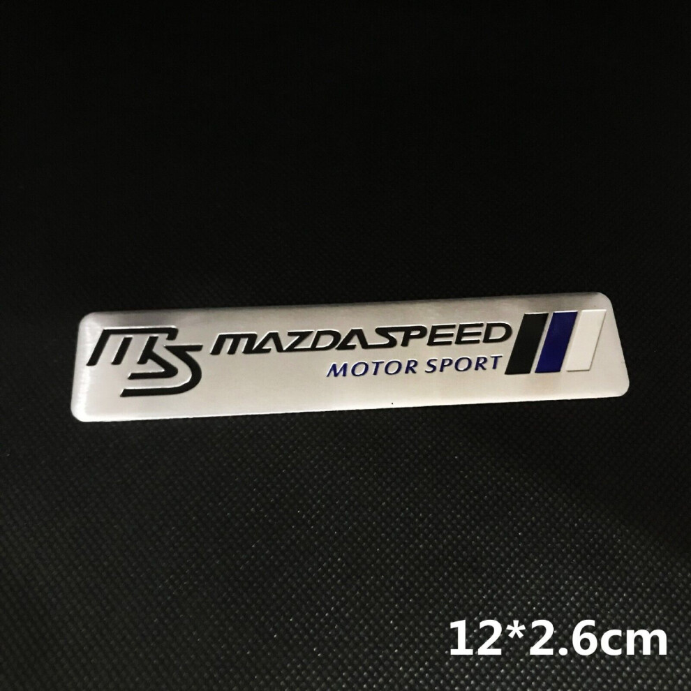 Mazda Ms Tail Label Logo Aluminium Emblem Badge Adhesive Sticker 4142340563374
