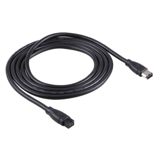 1.8m 9 Pin to 6 Pin 1394 FireWire Cable(Black) 2