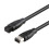 1.8m 9 Pin to 6 Pin 1394 FireWire Cable(Black) 2
