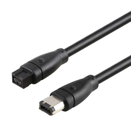 1.8m 9 Pin to 6 Pin 1394 FireWire Cable(Black) 1