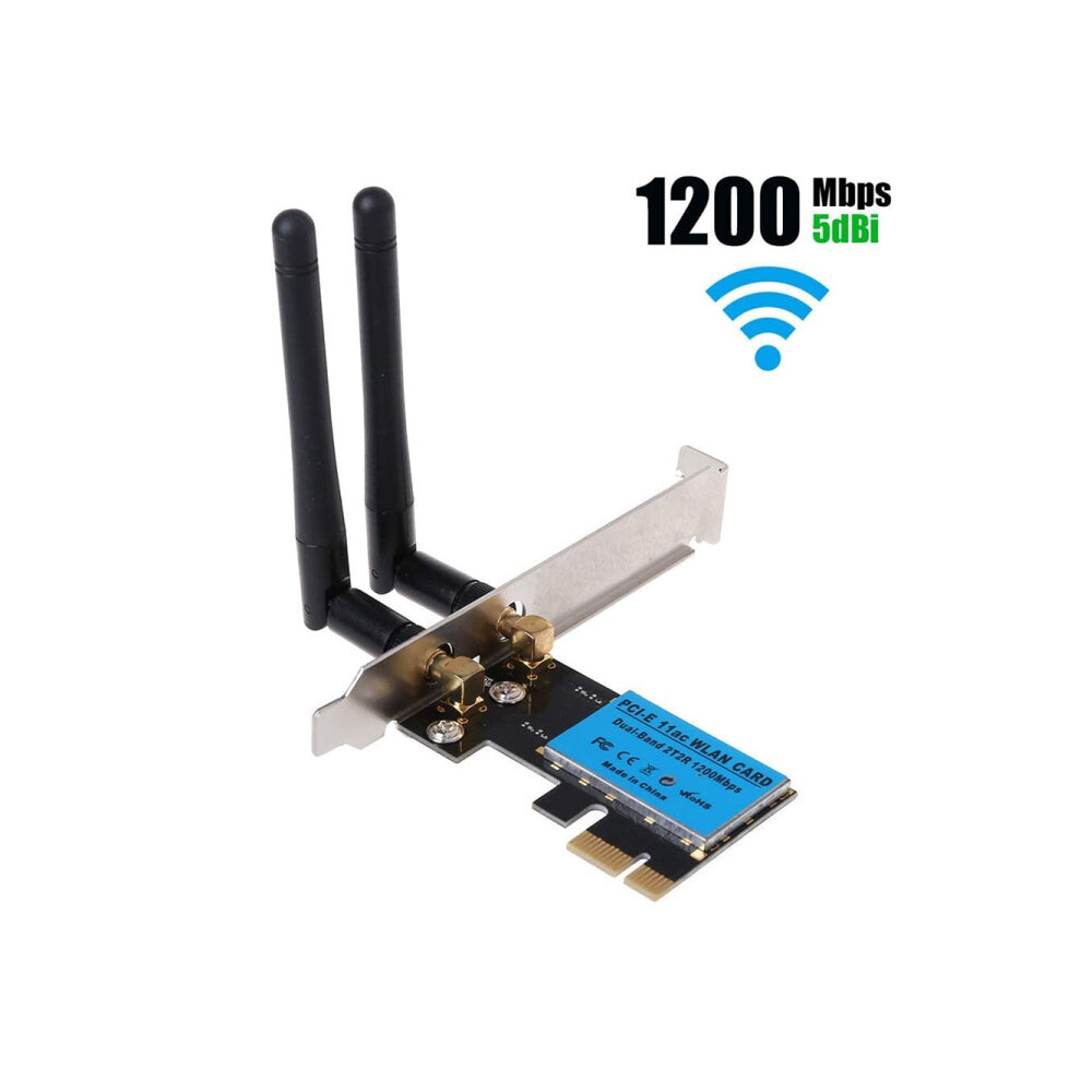 1200Mbps 5G / 2.4G Dual Band Pcie Wireless Network Card 8423057253052