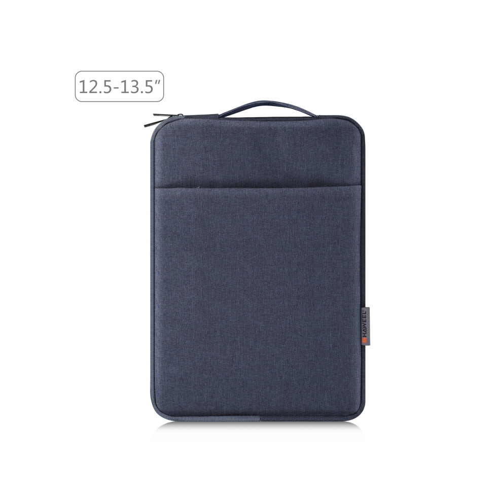 Haweel Laptop Sleeve Case Zipper Briefcase Bag With Handle For 12.5-13.5 Inch Laptop(Gray ) Blue 8435471401056