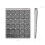 N960 Ultra-thin Universal Aluminum Alloy Rechargeable Wireless Bluetooth Numeric Keyboard (Grey) 4